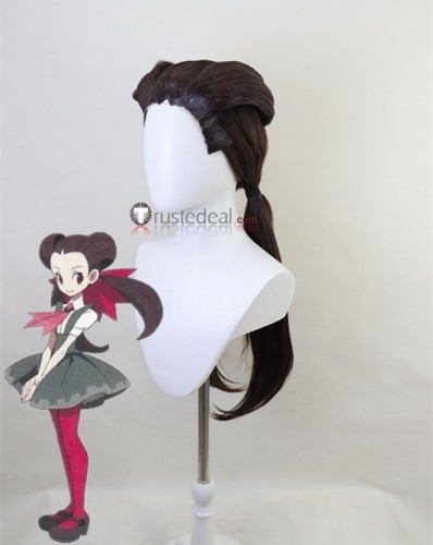 Pokemon Gym Leader Roxanne Brown Styled Cosplay Wig