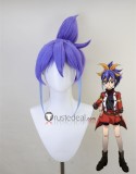 YuGiOh Jaden Yuki Celina Serena Purple Ponytail Orange Brown Styled Cosplay Wig