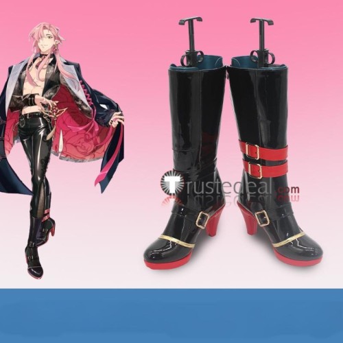NU Carnival Aster Edmond Black White Pink Cosplay Shoes Boots
