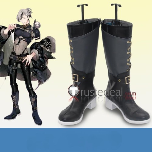 NU Carnival Rei Yakumo Olivine Black Purple Cosplay Shoes Boots