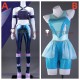 Winx Club Tecna Aisha Fairy Purple Blue Cosplay Costume