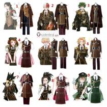 My Hero Academia Boku no Hero Academia Fumikage Shota Shoto Izuku Katsuki Denki Momo Ochaco Tsuyu Military Uniform Cosplay Costumes