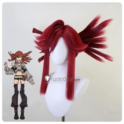 Gachiakuta Riyo Reaper Red Styled Cosplay Wig
