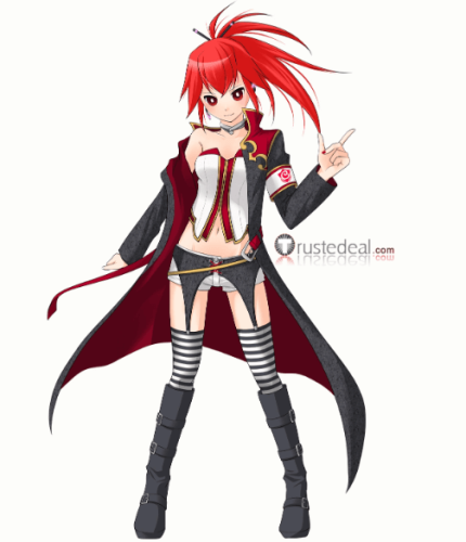 Vocaloid CUL Black Red Cosplay Costume
