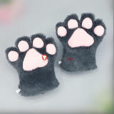 Anime Kawaii Cute Cat Neko Paw Furry Black White Gray Pink Gloves Cosplay Props