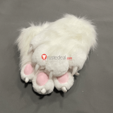 Anime Kawaii Cute Cat Neko Paw Furry Black White Gray Pink Gloves Cosplay Props