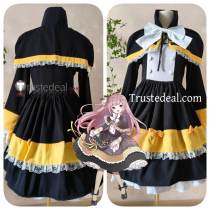 Clock Over Orquesta Tenma Rikka Black Dress Cosplay Costume