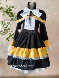 Clock Over Orquesta Tenma Rikka Black Dress Cosplay Costume