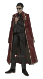 Library Of Ruina Thumb Capo Boris Stern Soldato Red Black Uniform Cosplay Costume