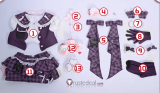 Project Sekai Colorful Stage PJSK MORE MORE JUMP! 4th Anniversary Momoi Airi Plaid Lolita Purple Cosplay Costume