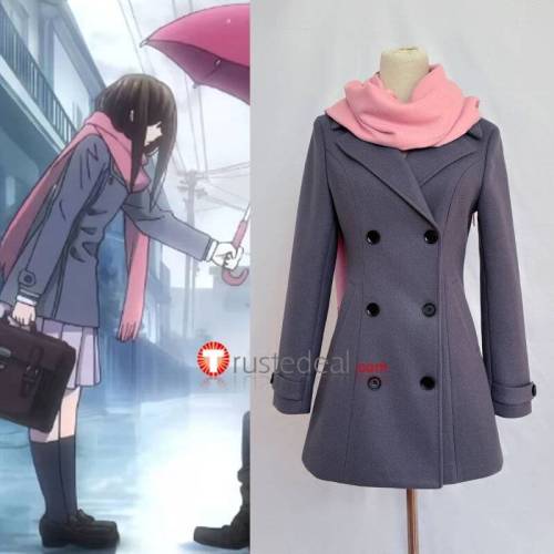 Noragami Hiyori Iki Wool Winter Coat Cosplay Costume