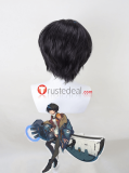 Guilty Gear Strive Unika Black Blue Styled Cosplay Wig