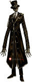 Limbus Company Yi Sang Solemn Lament The Time Ripper Black Suit Cosplay Costume