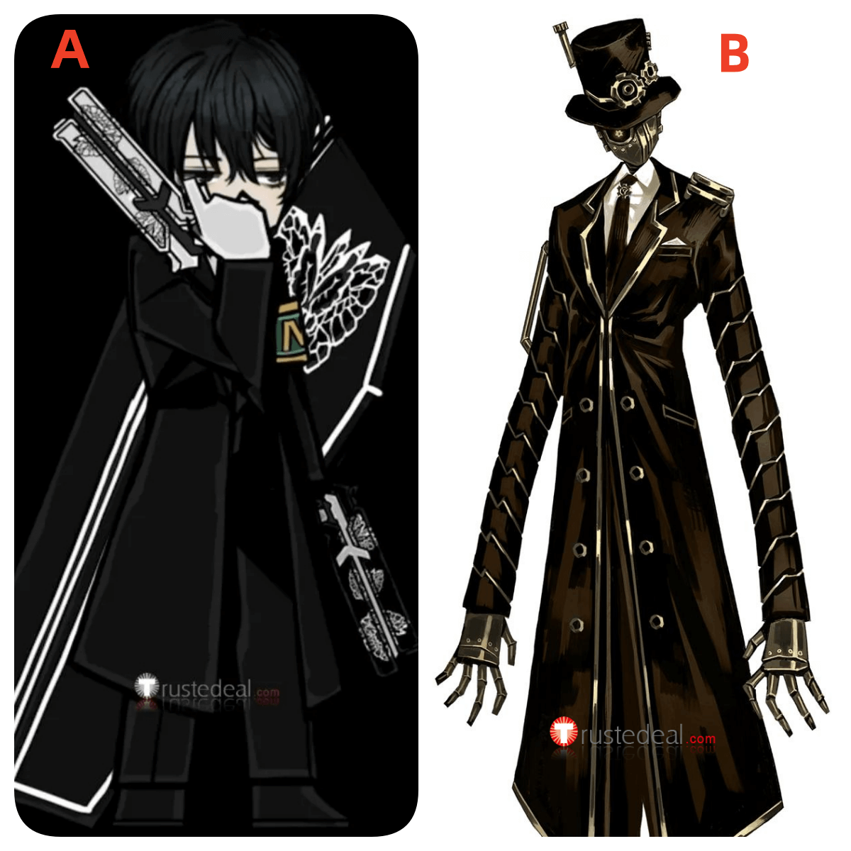 Limbus Company Yi Sang Solemn Lament The Time Ripper Black Suit Cosplay ...