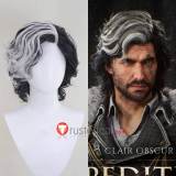 Clair Obscur Expedition 33 Verso Black Silver Styled Cosplay Wig