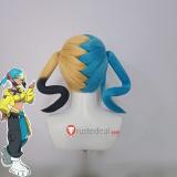 Pokemon Legends Z-A ZA Canari Blonde Yellowish Blue Styled Anti Gravity Cosplay Wig