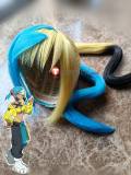 Pokemon Legends Z-A ZA Canari Blonde Yellowish Blue Styled Anti Gravity Cosplay Wig