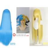 Pokemon Legends Z-A ZA Canari Blonde Yellowish Blue Styled Anti Gravity Cosplay Wig