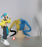 Pokemon Legends Z-A ZA Canari Blonde Yellowish Blue Styled Anti Gravity Cosplay Wig