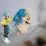 Pokemon Legends Z-A ZA Canari Blonde Yellowish Blue Styled Anti Gravity Cosplay Wig