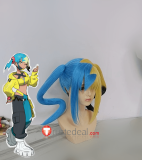 Pokemon Legends Z-A ZA Canari Blonde Yellowish Blue Styled Anti Gravity Cosplay Wig