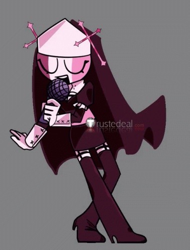 Friday Night Funkin Mid-Fight Masses Sarvente Nun Cosplay Costume