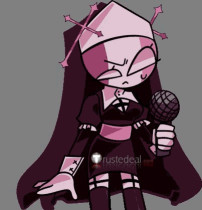 Friday Night Funkin Mid-Fight Masses Sarvente Nun Cosplay Costume