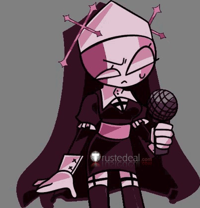 Friday Night Funkin Mid-Fight Masses Sarvente Nun Cosplay Costume