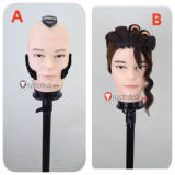 Pokemon Legends Z-A ZA Philippe Naveen Brown Black Styled Cosplay Wig Beards