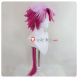 Nanbaka Tsukumo Styled Pink Cosplay Wig 100cm