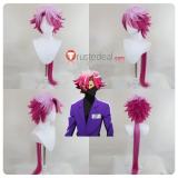 Nanbaka Tsukumo Styled Pink Cosplay Wig 100cm