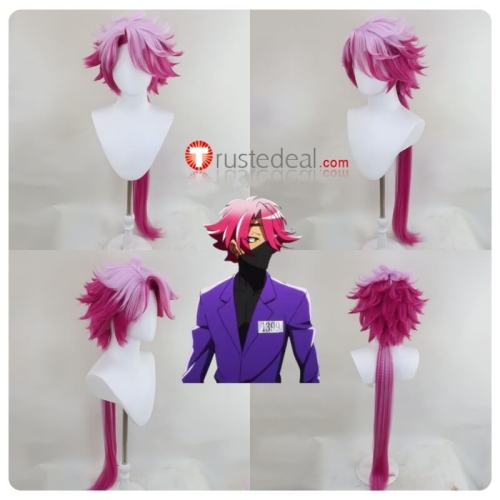 Nanbaka Tsukumo Styled Pink Cosplay Wig 100cm