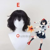 Touhou Shoot the Bullet Aya Shameimaru Red Hair Camera Styled Cosplay Wig Accessories Props