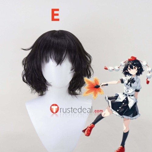 Touhou Shoot the Bullet Aya Shameimaru Red Hair Camera Styled Cosplay Wig Accessories Props