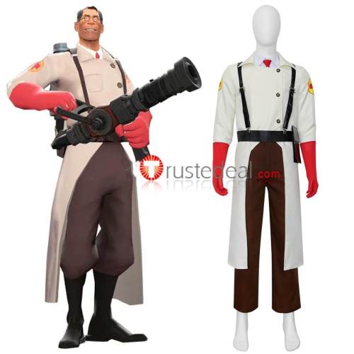 Team Fortress 2 Doctor Medic Ludwig Cosplay Costume