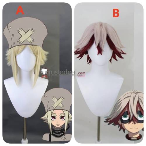 Gachiakuta Cleaner Eishia Fu Orostor Blonde Red Styled Cosplay Wig