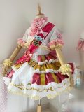Prism Paradise PriPara Laala Manaka Pink White Idol Lolita Dress Cosplay Costume