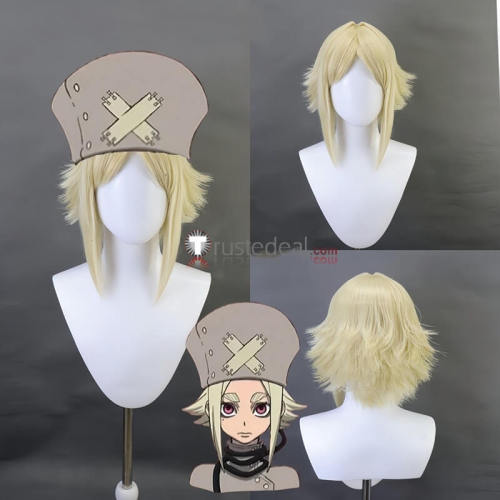 Gachiakuta Cleaner Eishia Fu Orostor Blonde Red Styled Cosplay Wig