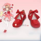Cardcaptor Sakura Kinomoto Sakura Red Lolita Cosplay Shoes