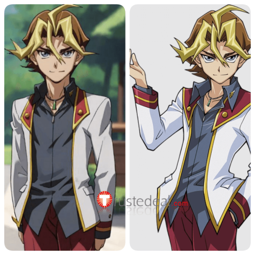 YuGiOh Sylvio Sawatari Shingo Brown Styled Cosplay Wig