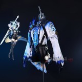 Genshin Impact Eula Blue Black Set Cosplay Costume
