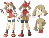 Pokemon Trainer May Haruka Brown Styled Anti Gravity Cosplay Wig