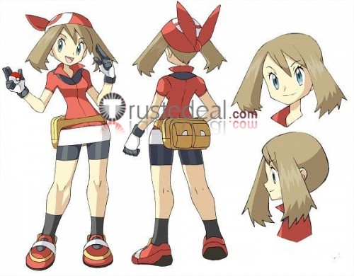 Pokemon Trainer May Haruka Brown Styled Anti Gravity Cosplay Wig