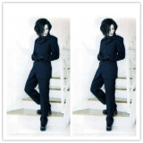 Klaha Black Blue Styled Cosplay Wig