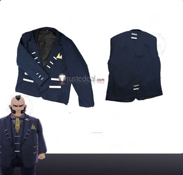 Pokemon Legends Z-A ZA Philippe Blue Suit Cosplay Costume