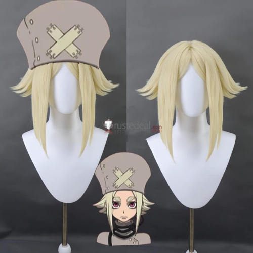 Gachiakuta Cleaner Eishia Fu Orostor Blonde Red Styled Cosplay Wig