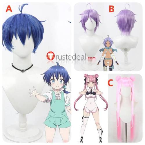 Tensei Shitara Dai Nana Ouji I Was Reincarnated as the 7th Prince Lloyd Ren Tao Yuifa Styled Pink Blue Cosplay Wig