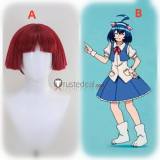 Mairimashita Iruma kun Opera Female Suzuki Iruma Blue Red Styled Cosplay Wig