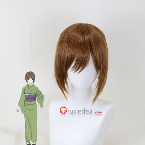 Kakuriyo no Yadomeshi Aoi Tsubaki Brown Styled Cosplay Wig