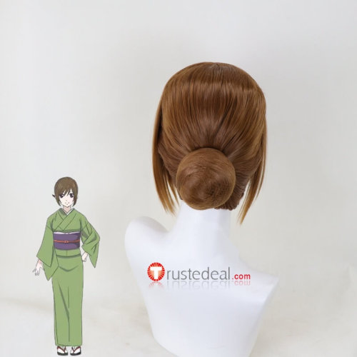Kakuriyo no Yadomeshi Aoi Tsubaki Brown Styled Cosplay Wig